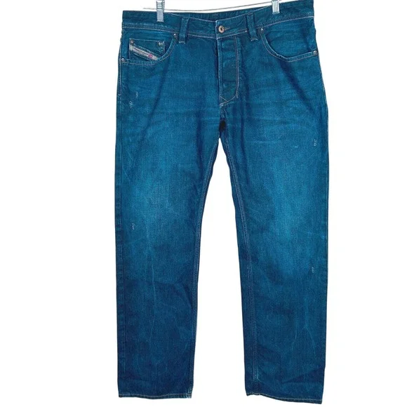 Diesel Larkee Regular Straight Wash 0806X Mens Jeans36x32 Dark Wash Button fly